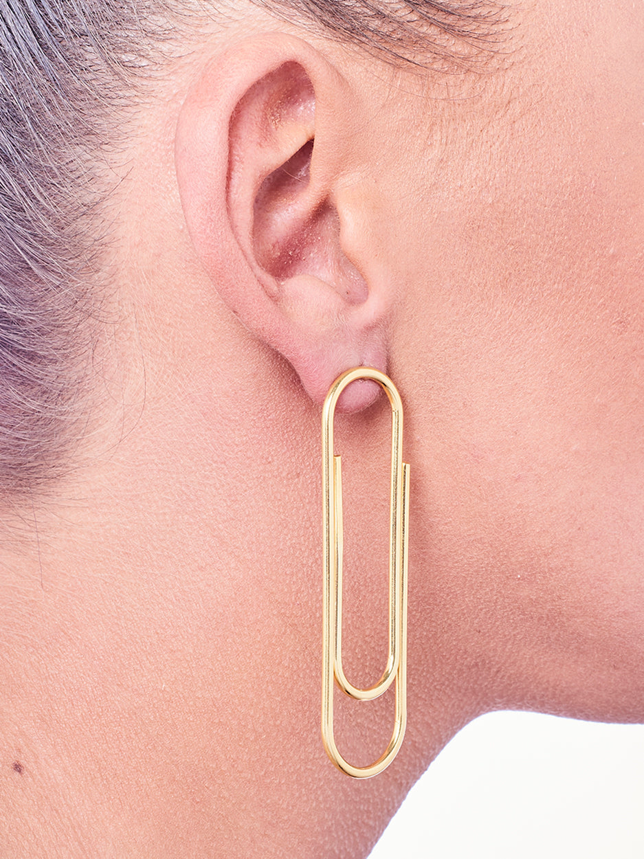 Paperclip earrings